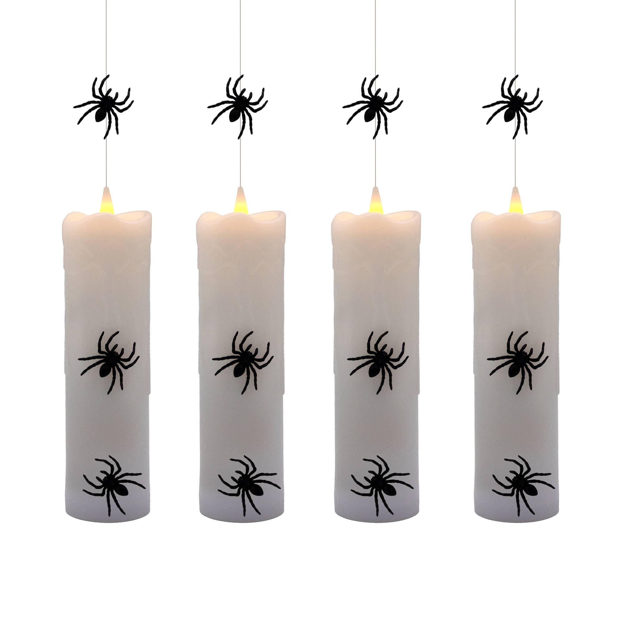Spooky Hanging Spider Pillar Candles