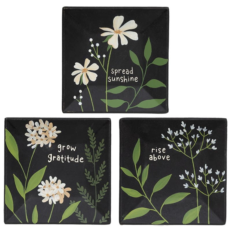 MJJ #8 (Melissa) Square Plate Spread Sunshine Floral Square Plate