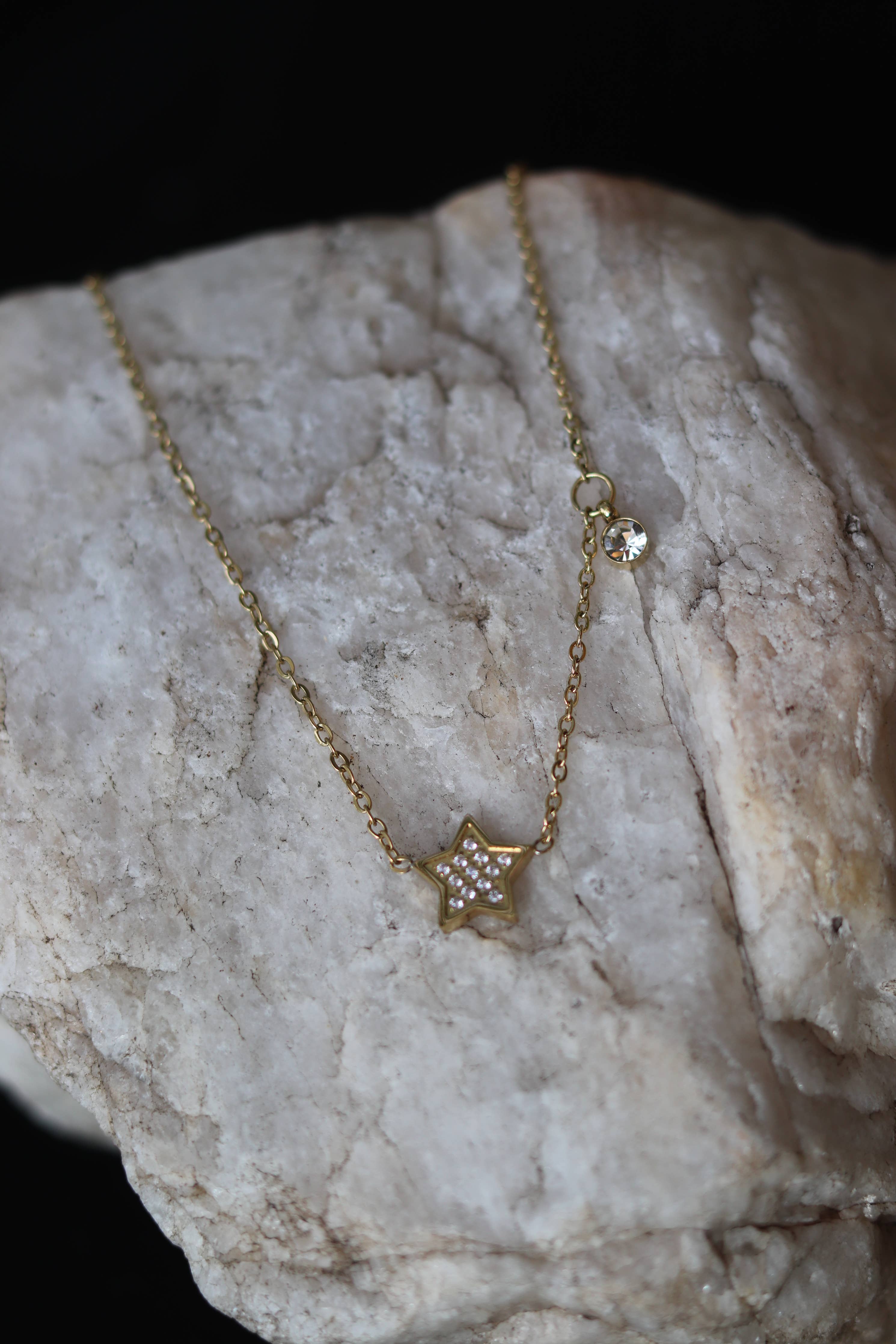 Cedar and Cypress Designs Star Necklace - Stainless Steel - Waterproof