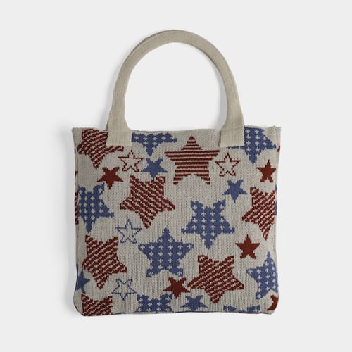 CoCo Carmen Stars Knitted Tote