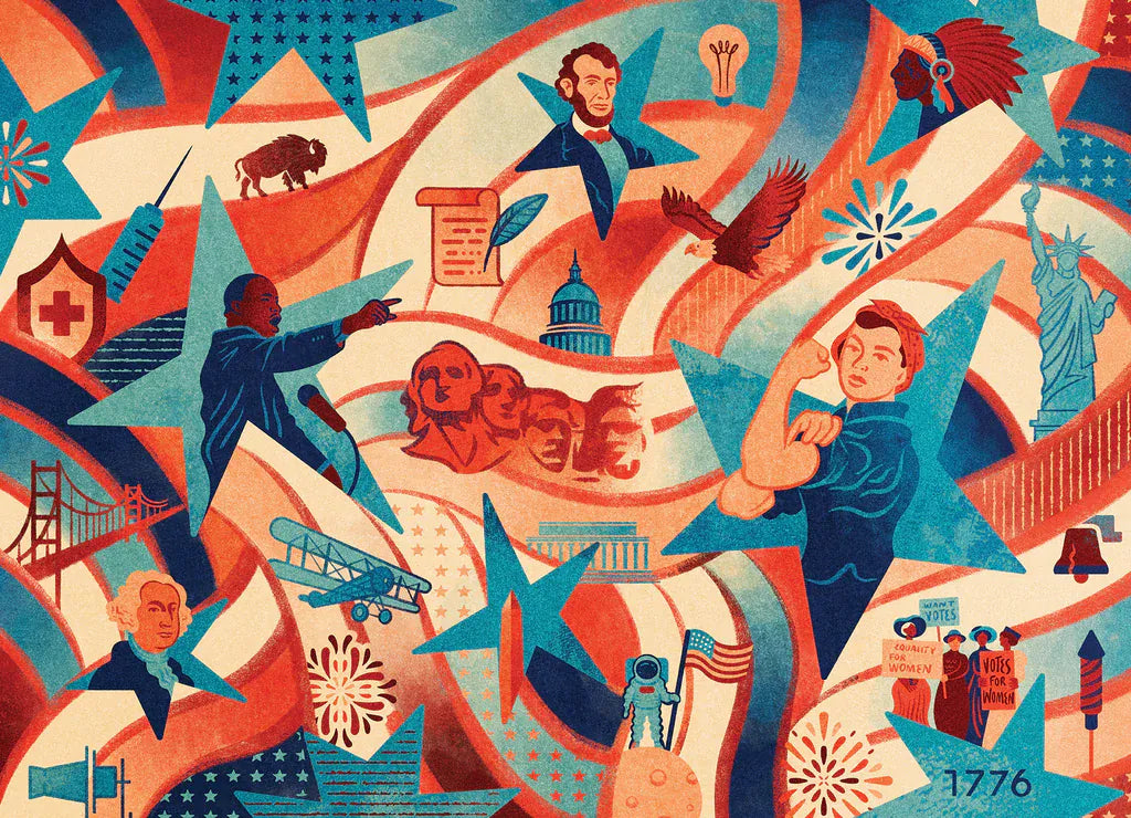 Maynards, LLC Puzzles Stars & Stripes Through The Years Puzzle