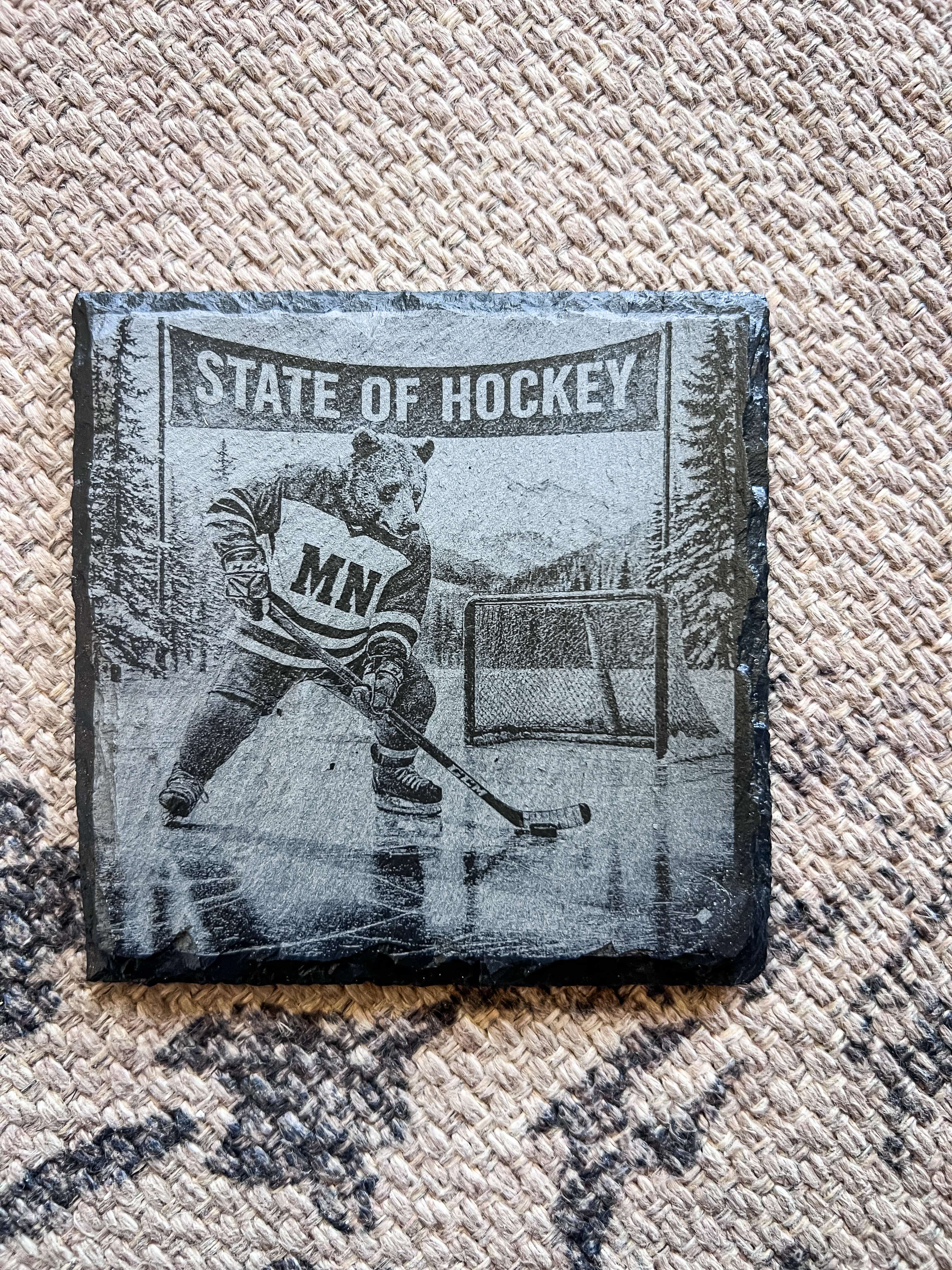 MT #311 (Mitch) Coaster State of Hockey Engraved Coaster