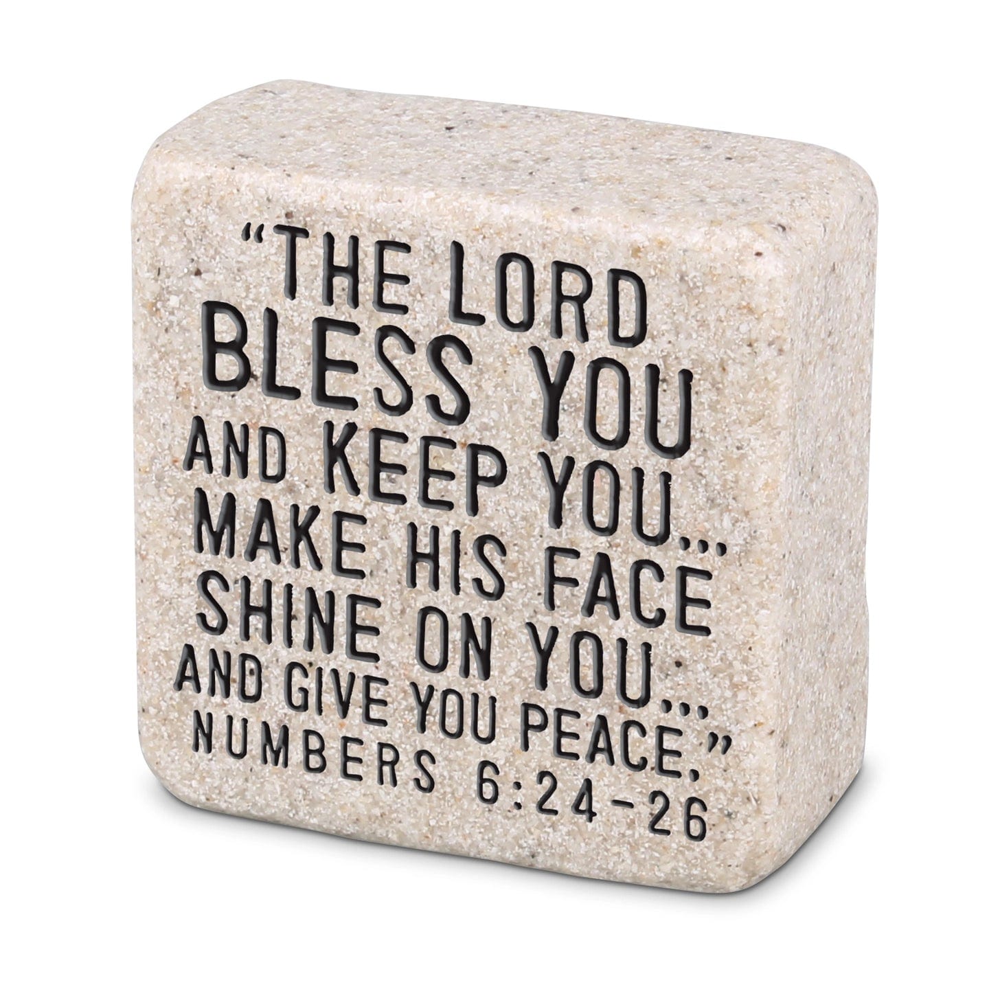 MJJ #8 (Melissa) Scripture Block Stone Scripture Block Blessings