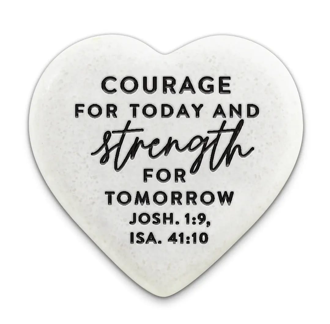 Stone Scripture Heart Courage For Today