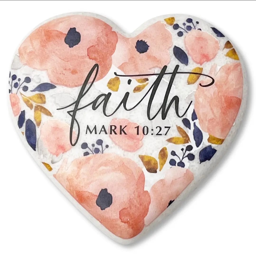Stone Scripture Heart Faith