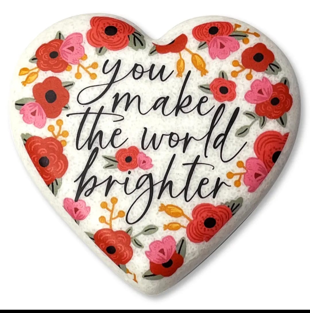 Stone Scripture Heart You Make the World Brighter