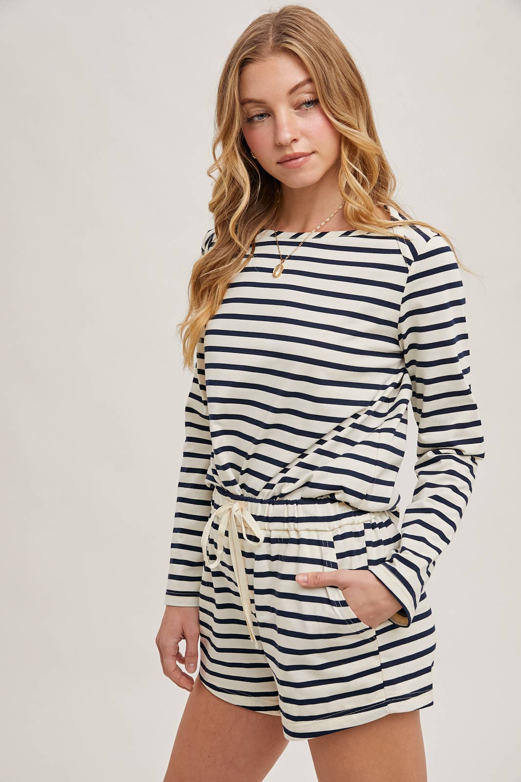 Striped Lounge Day Top & Shorts