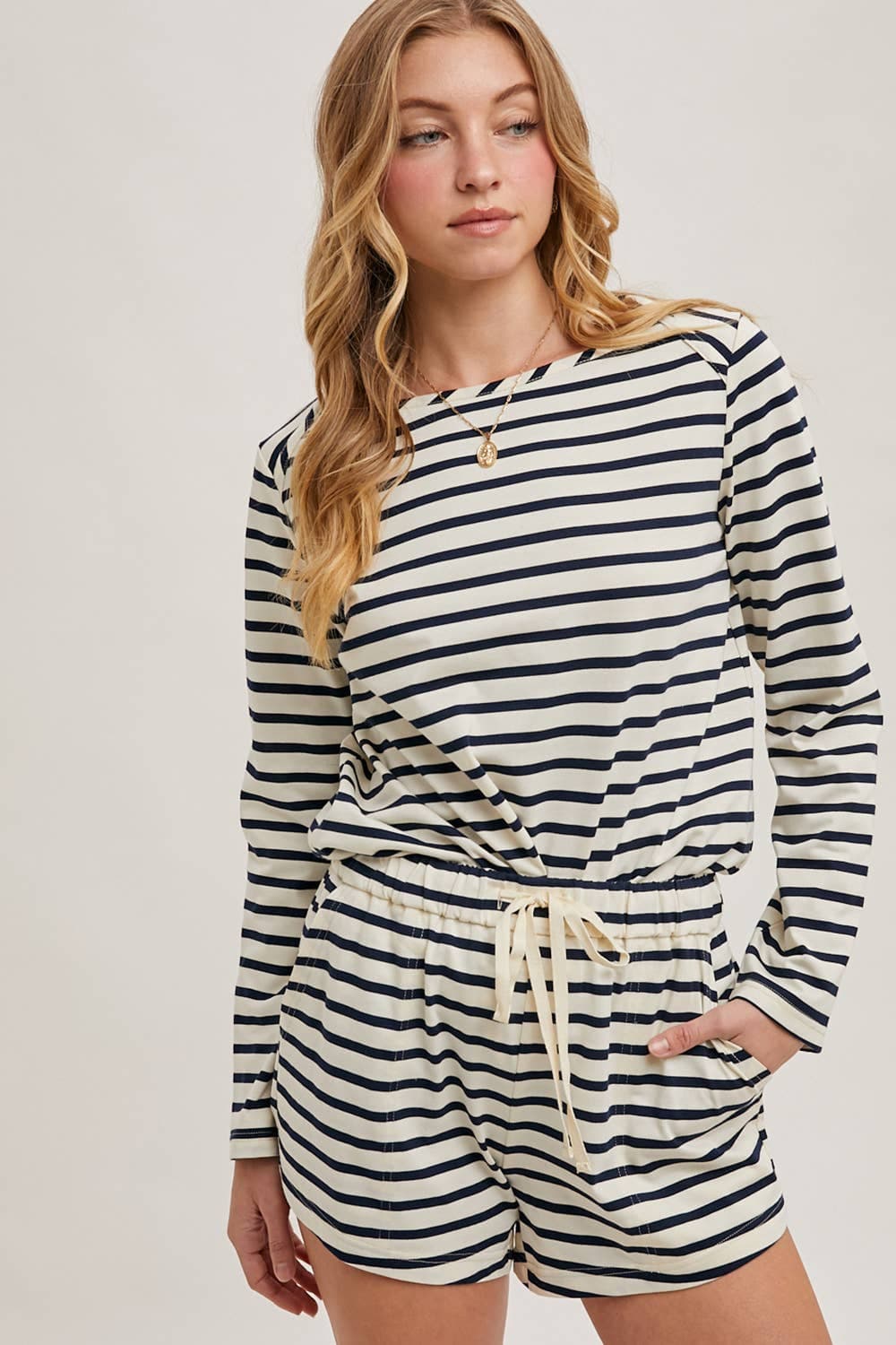Striped Lounge Day Top & Shorts