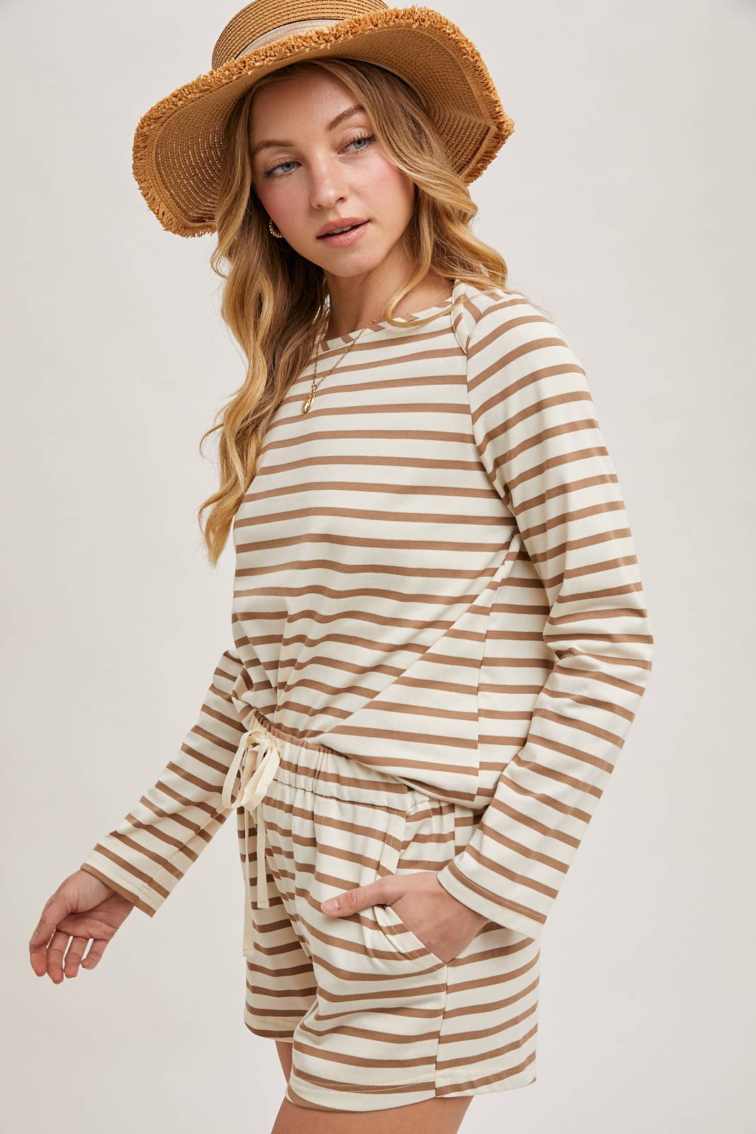 Striped Lounge Day Top & Shorts