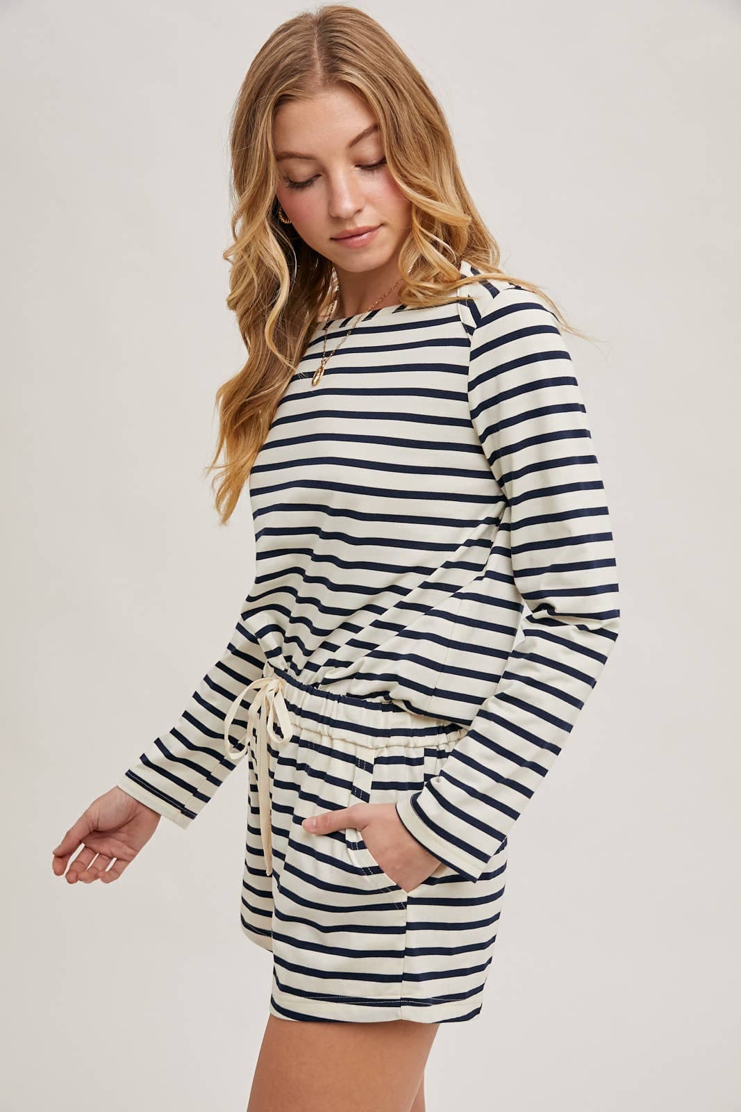 Striped Lounge Day Top & Shorts