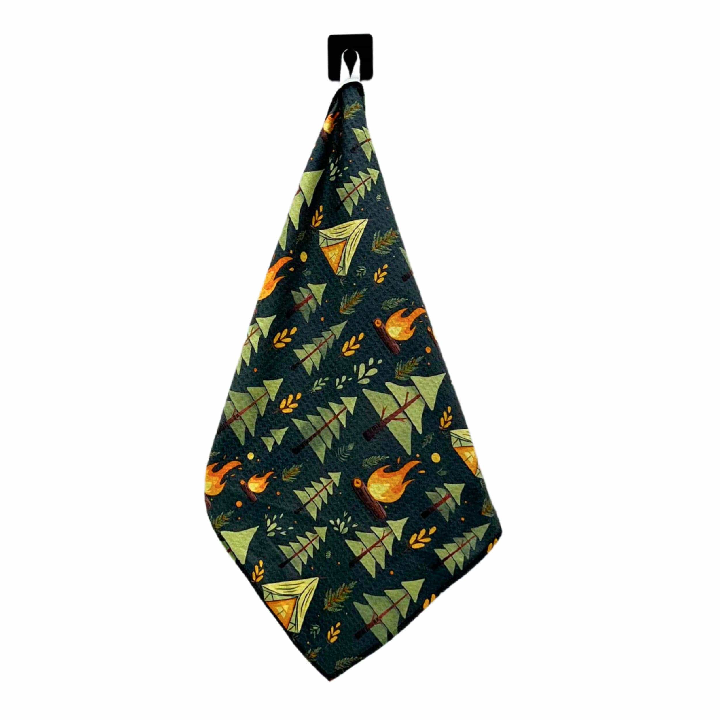 Driftless Studios Summer Campfire Night Kitchen Tea Towel