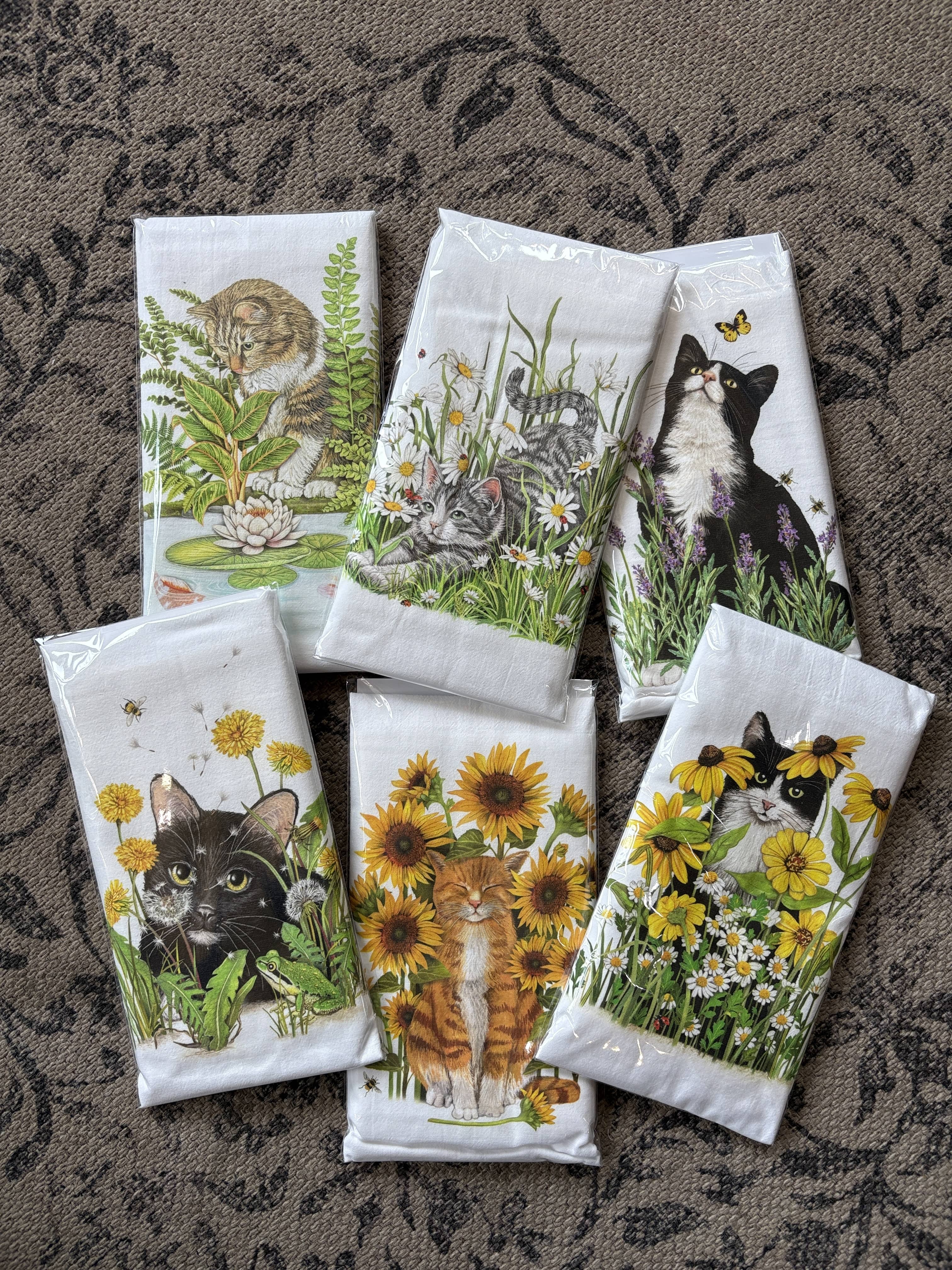 Mary Lake Thompson, LTD Towel Summer Cats Tea Towel