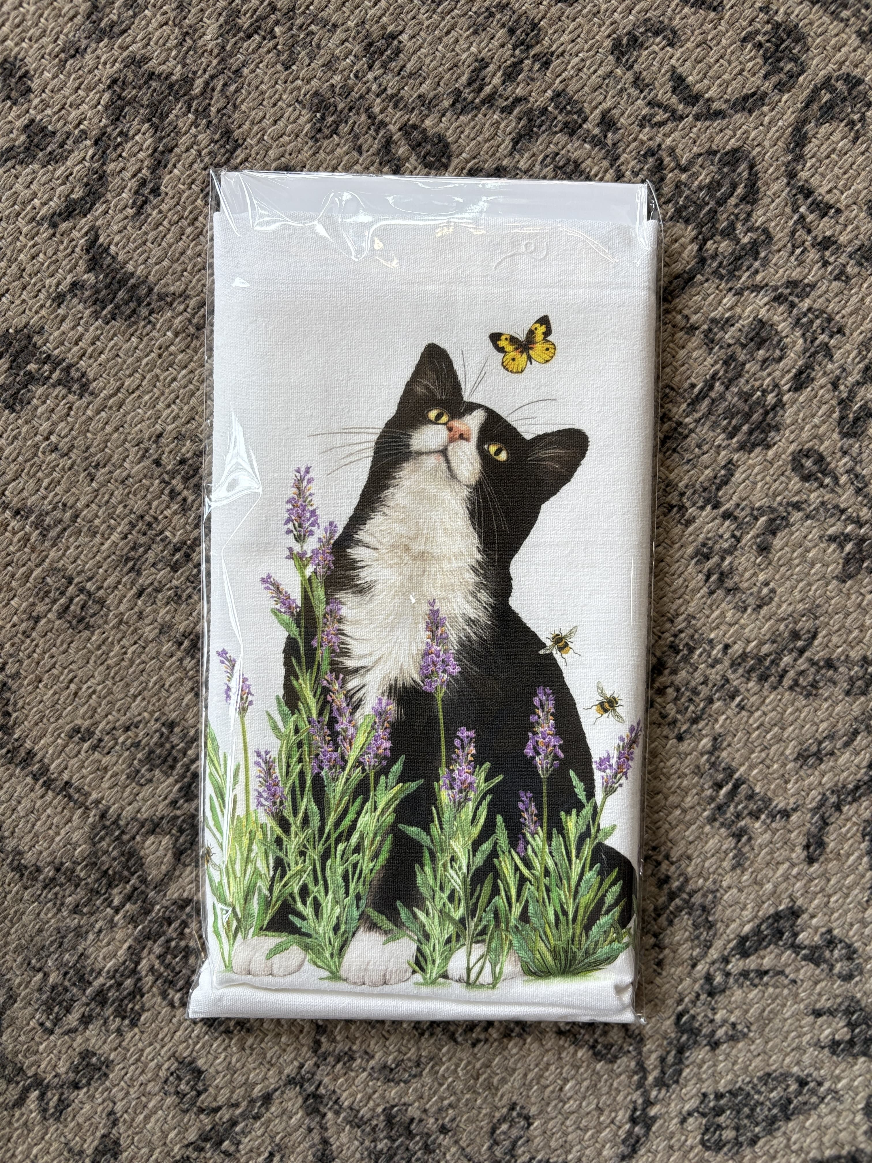 Summer Cats Tea Towel