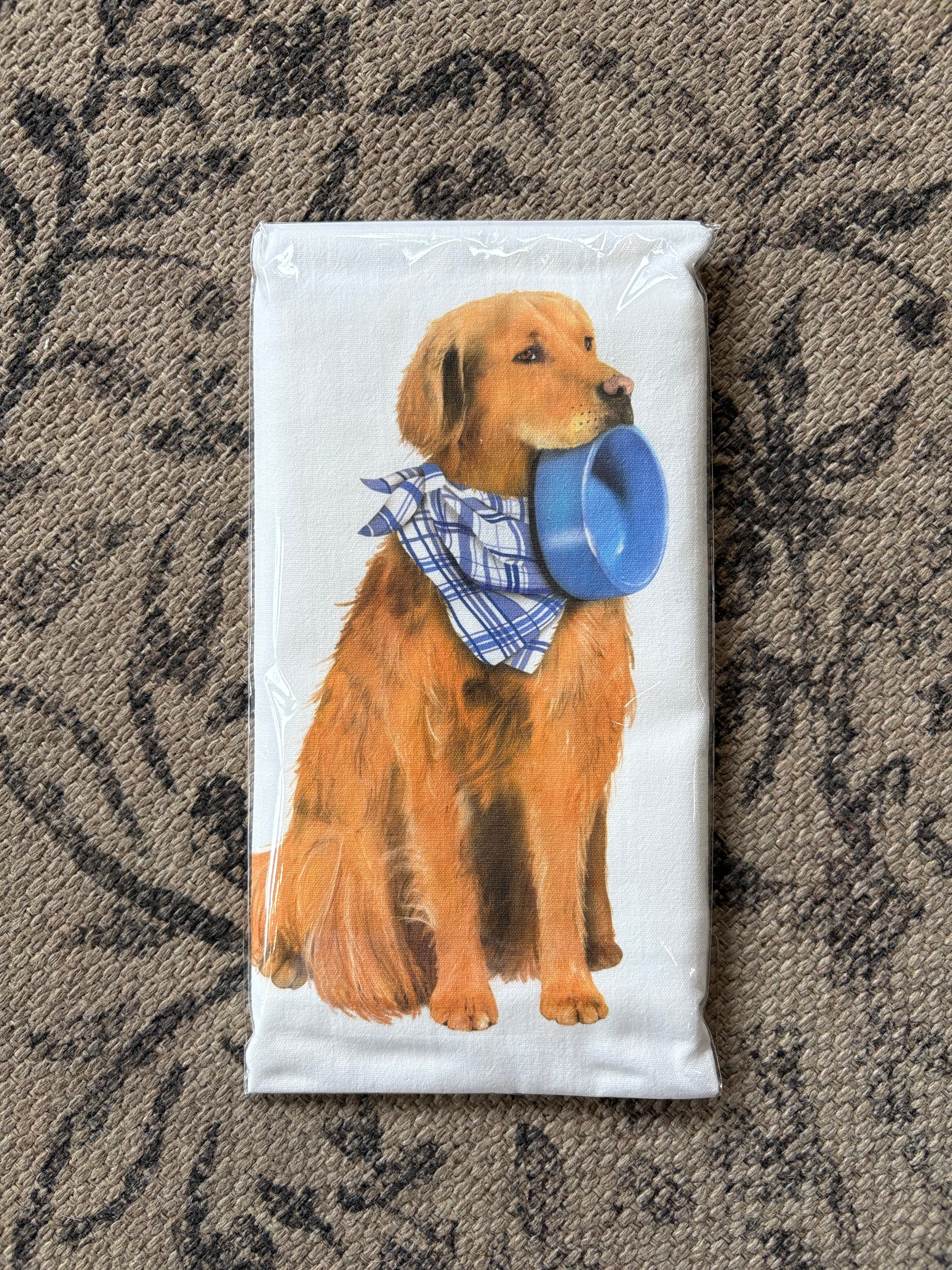 Summer Dogs Tea Towel
