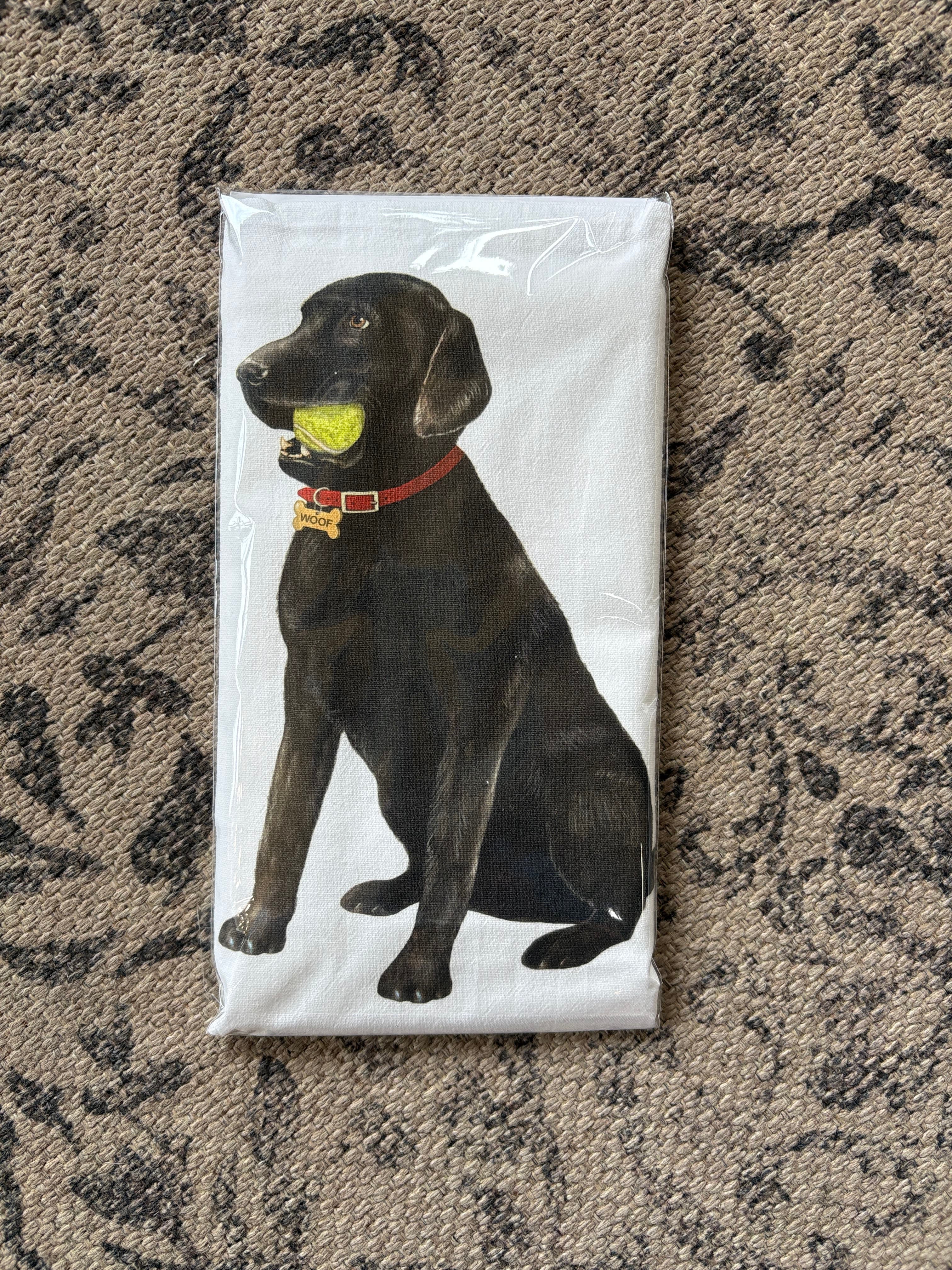Summer Dogs Tea Towel