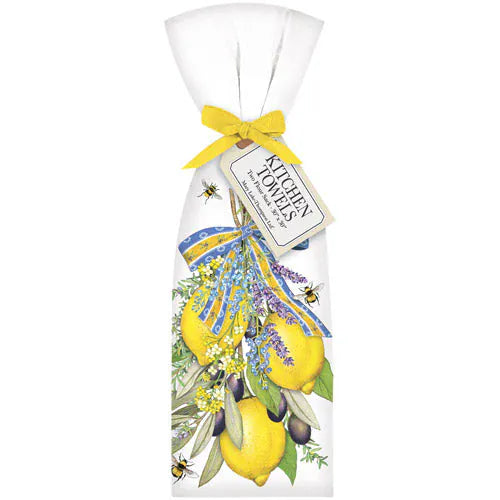 Summer Lemon & Olive Towel