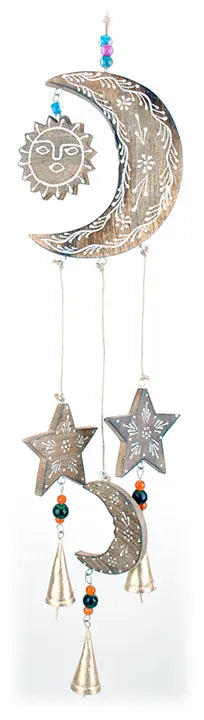 Wills Home & Garden > Decor Sun, Moon & Stars Wind Chime