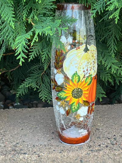 Sunflower and Pumpkin Vase