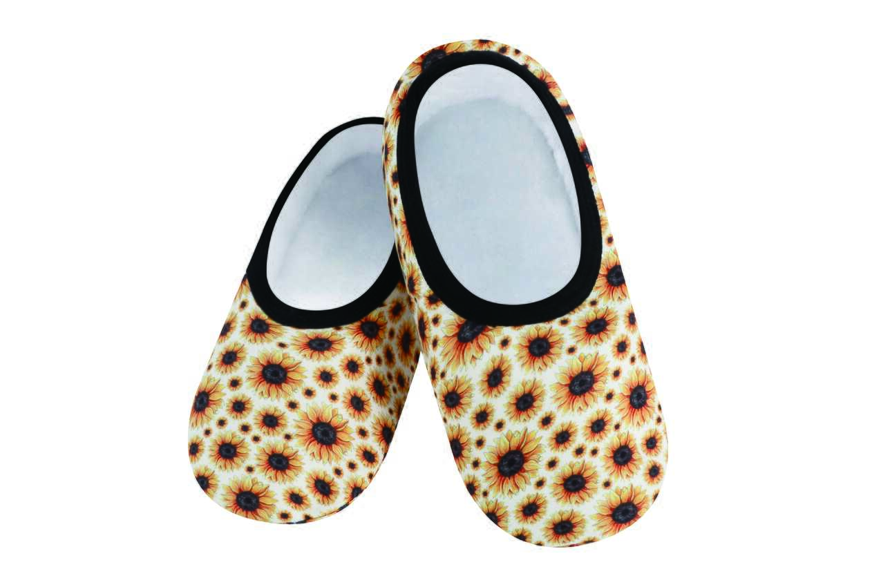 Snoozies Slippers Sunflower Snoozies Skinnies Travel Slipper