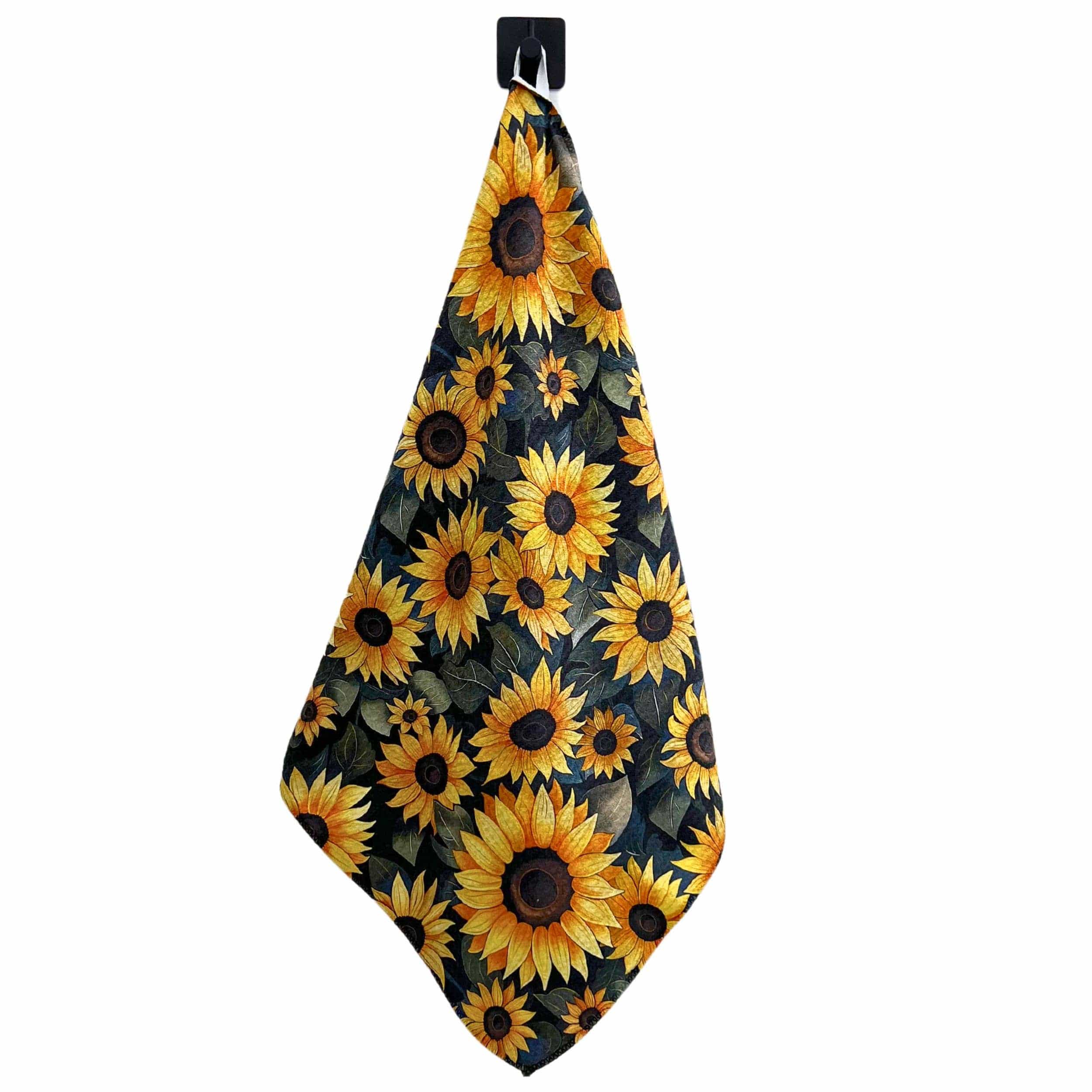 Driftless Studios Tea Towel Sunflower Waffle Tea Towel