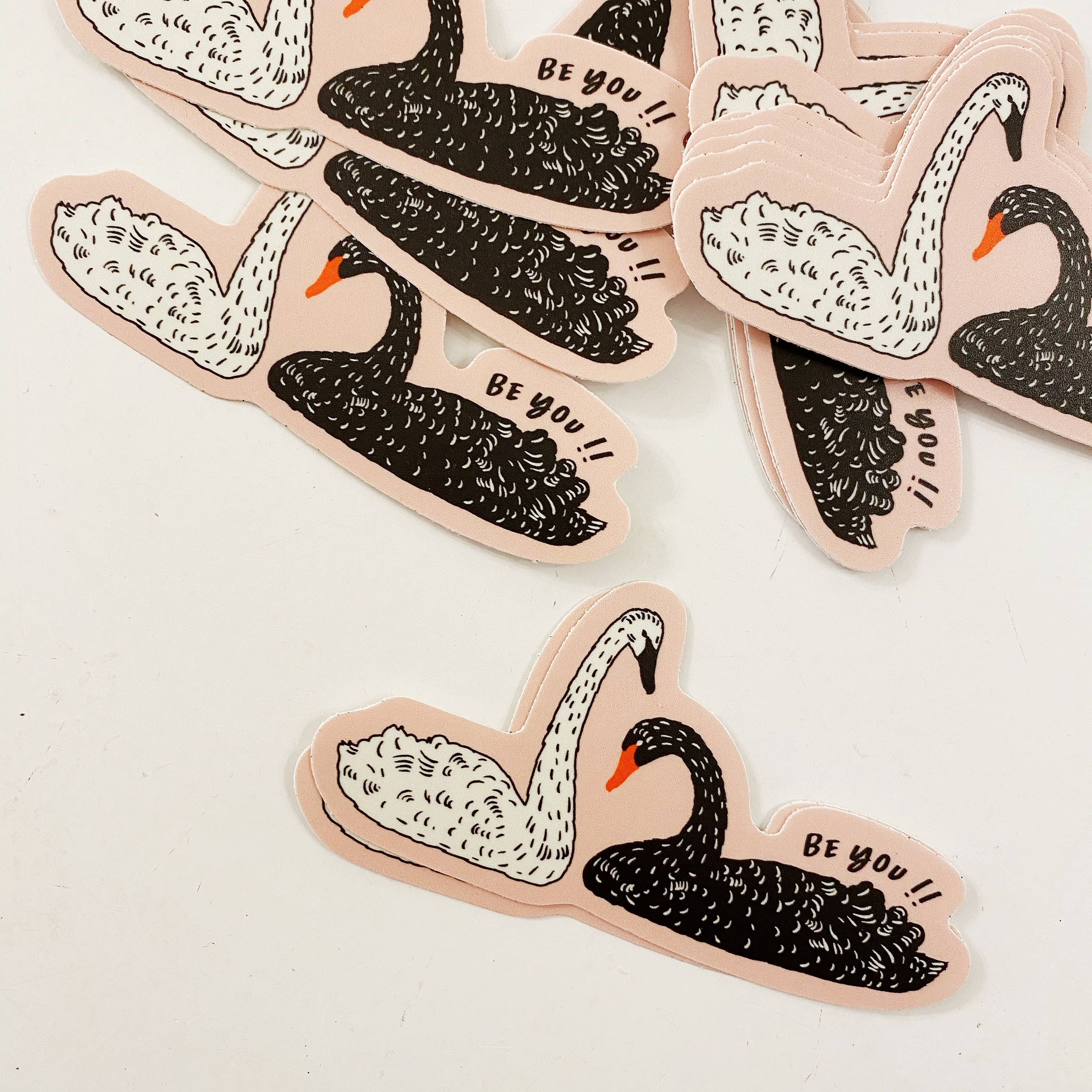 Handpicked Goods Swan Sticker
