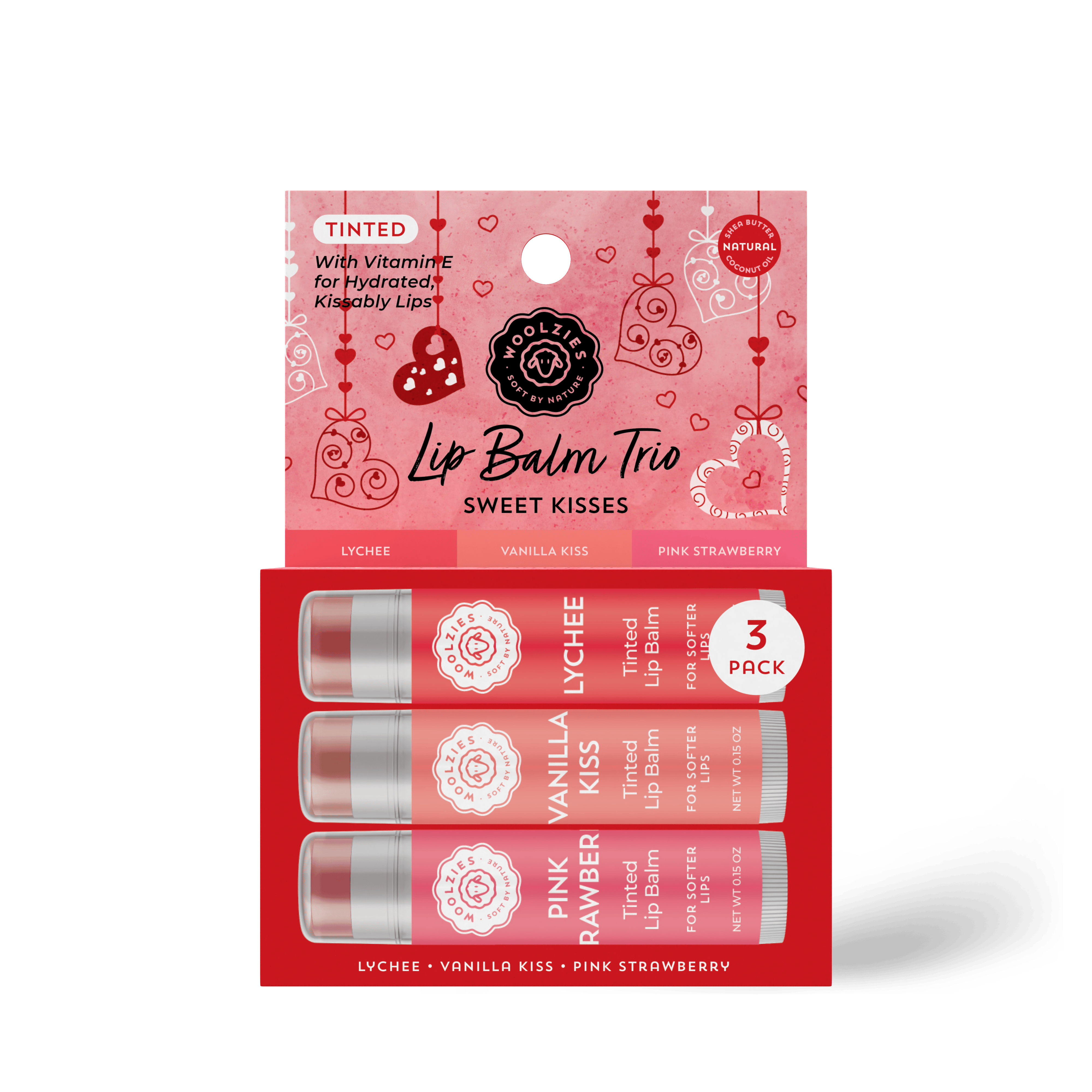Woolzies Sweet Kisses Lip Balm Trio