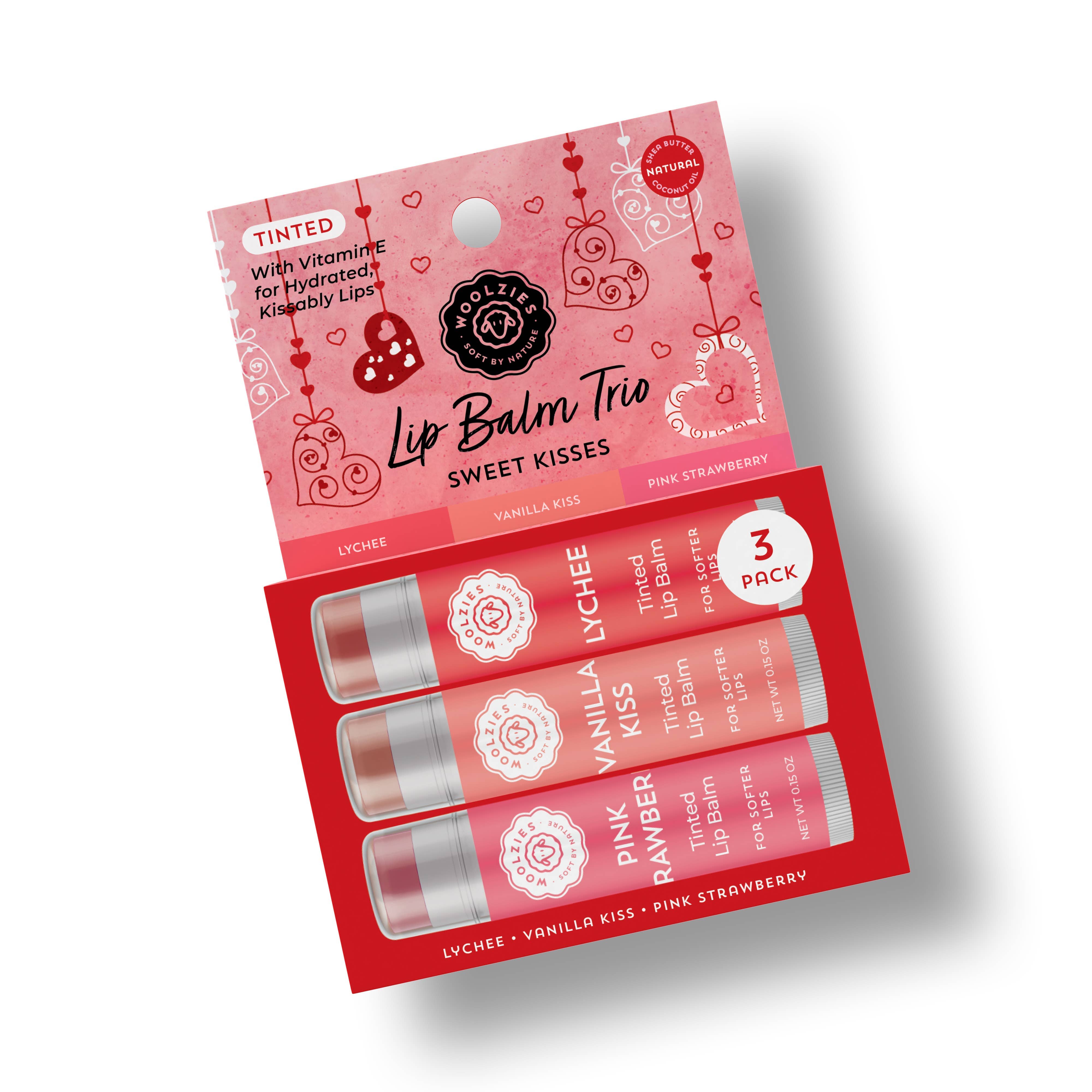 Woolzies Sweet Kisses Lip Balm Trio