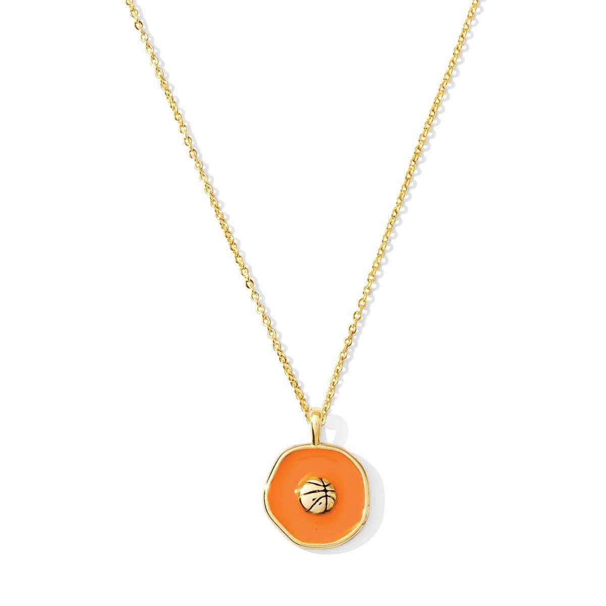 Splendid Iris Necklace Swish! Basketball Pendant Necklace