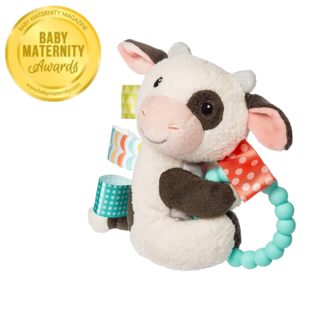 Mary Meyer Teether Taggies Buttercup Cow Teether Rattle