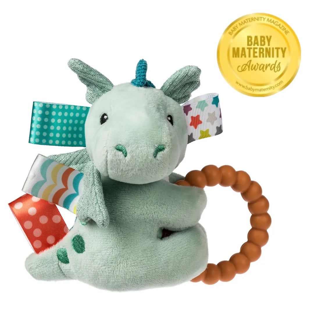 Mary Meyer Teether Taggies Drax Dragon Teether Rattle