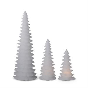 MJJ #8 Seasonal Decor Tall White LED Christmas Tree Candles