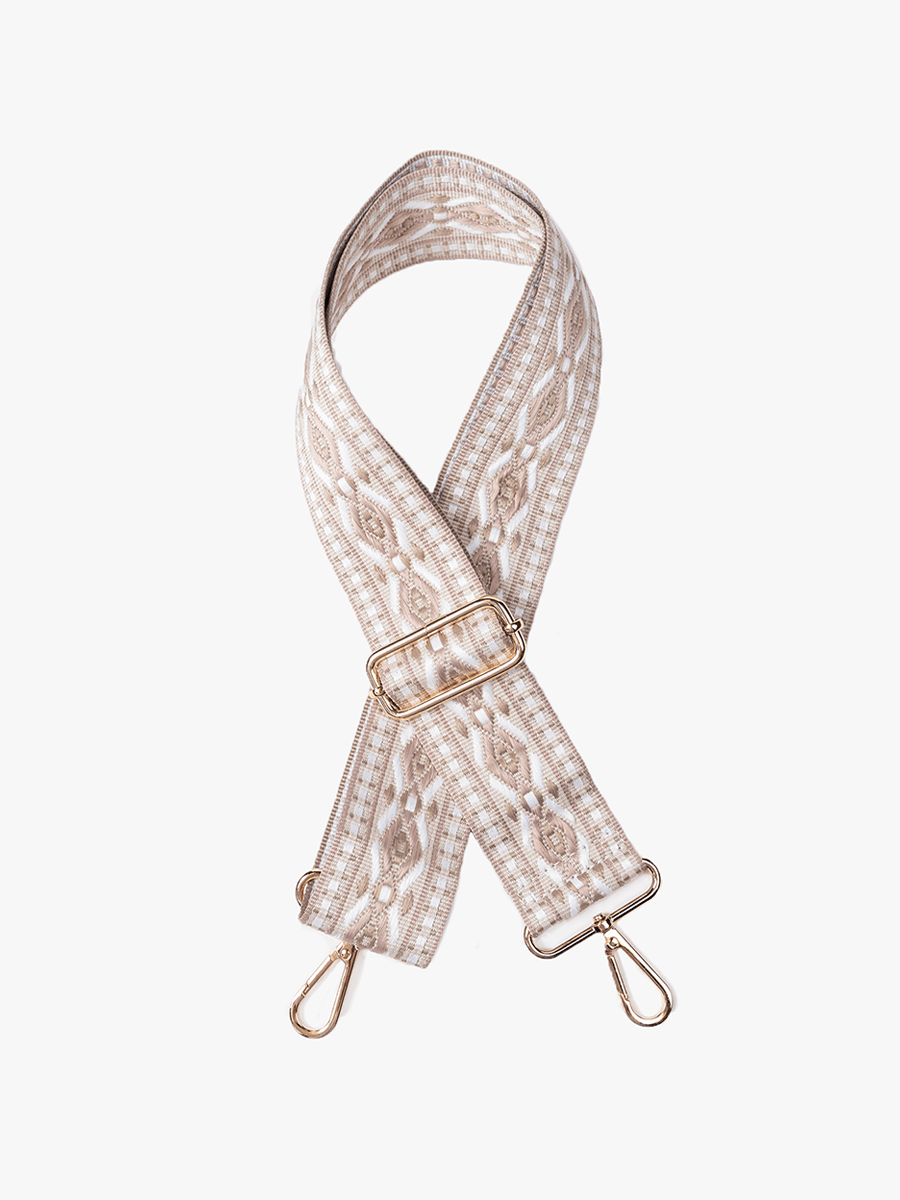 Taupe Diamond Guitar Bag Strap