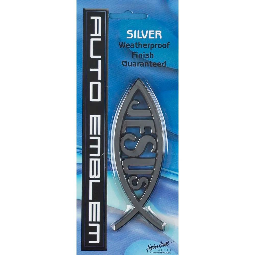 MJJ #8 (Melissa) Jesus Fish The Jesus Fish Silver Auto Emblem