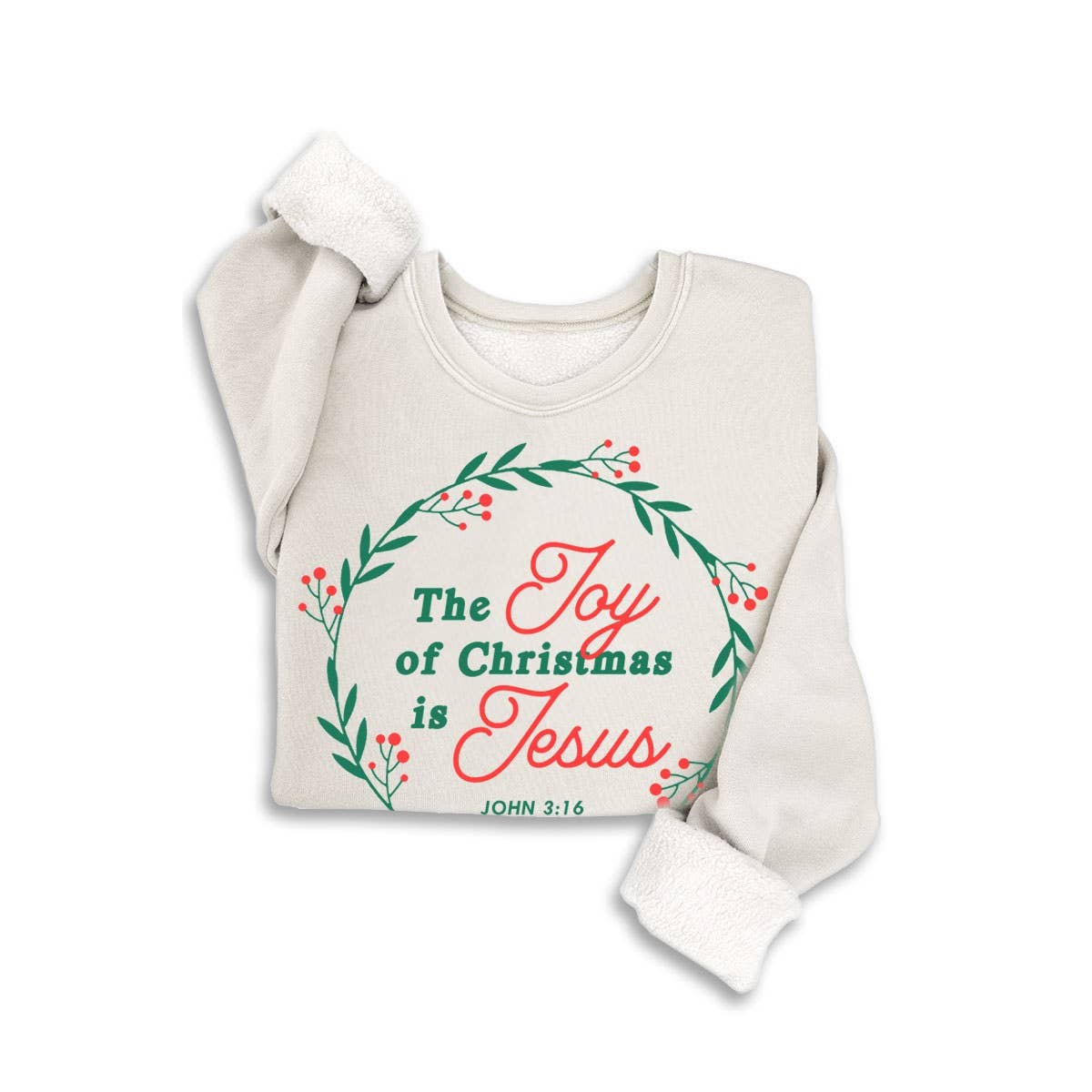 HRTandLUV Crewneck Sweatshirt The Joy of Christmas Mineral Graphic Sweatshirt