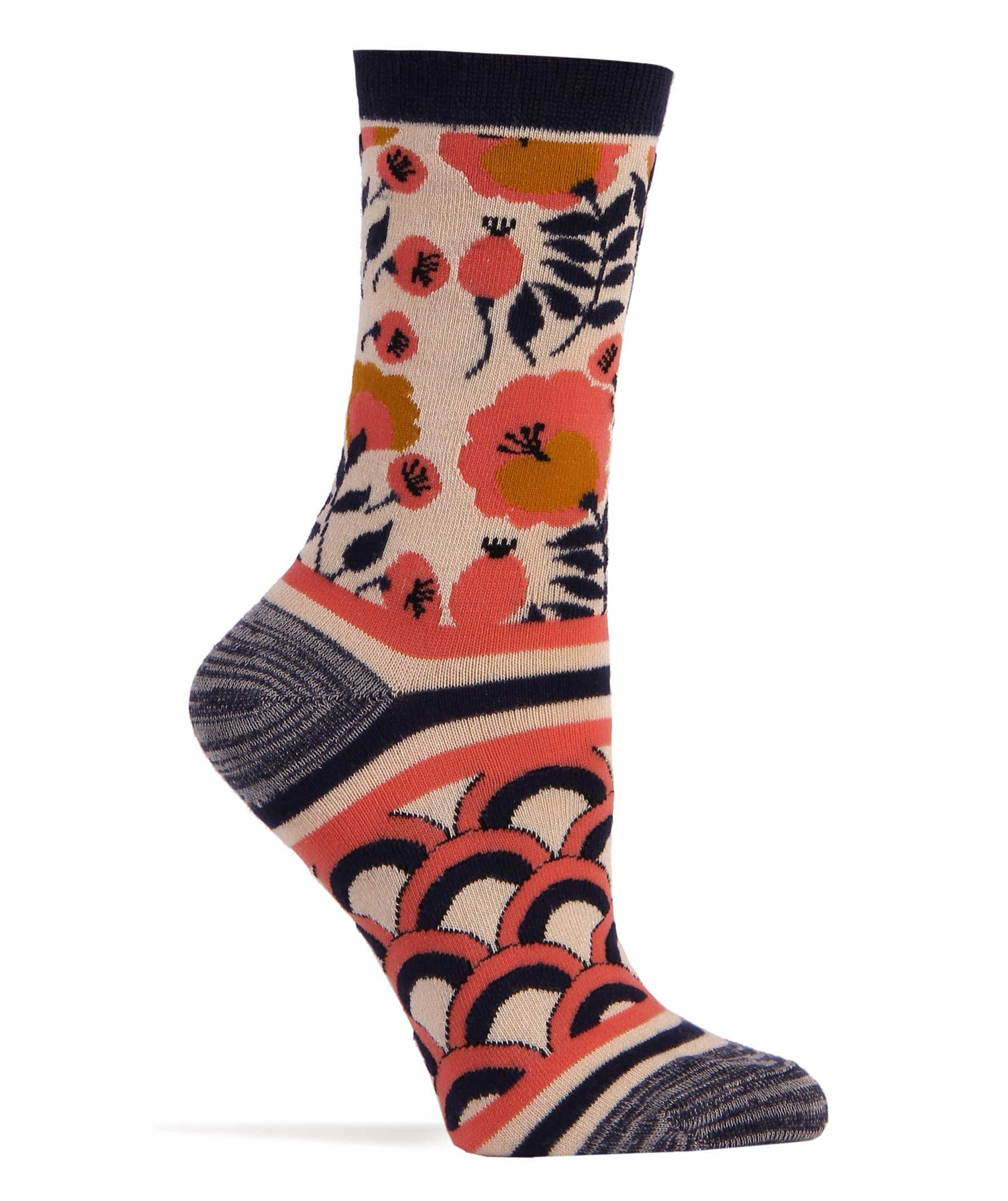Oooh Yeah/Sock It Up/Oooh Geez Slippers Socks The Wild Women's Premium Bamboo Pattern Crew Socks