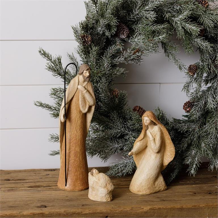 Audrey's Seasonal Decor Three Piece Nativity Set