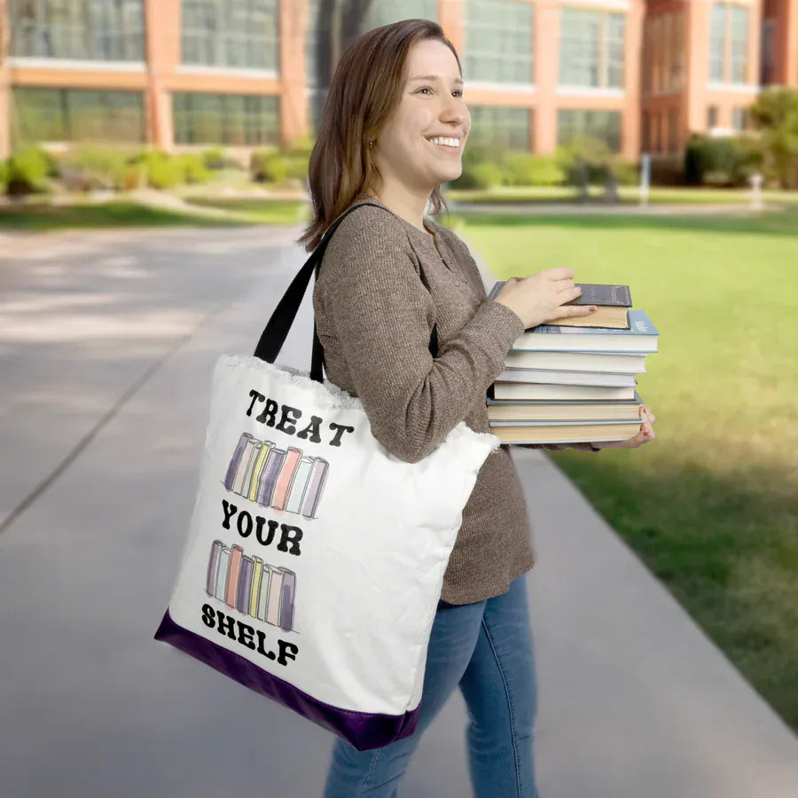Treat Your Shelf Canvas Tote Bag