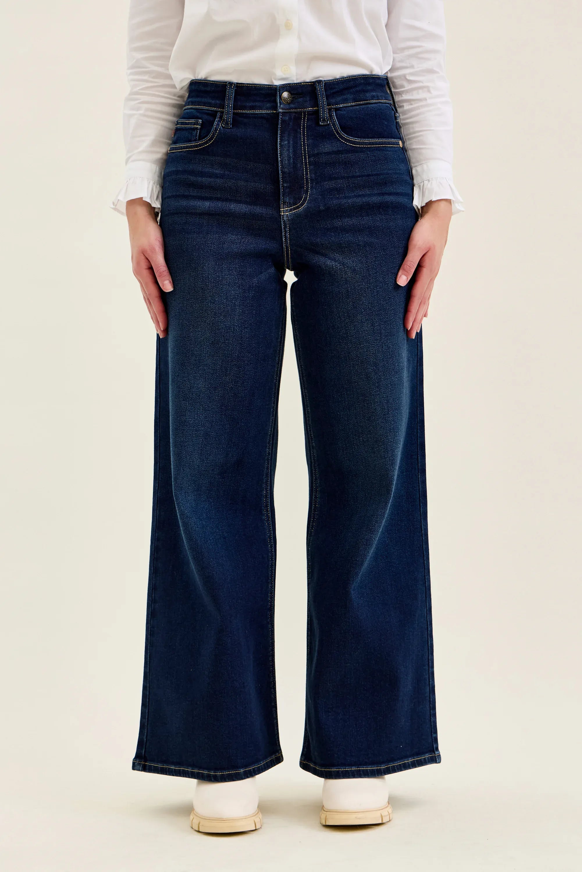 Twilight Petite LUX Retro Wide High Waist Judy Blue Jeans