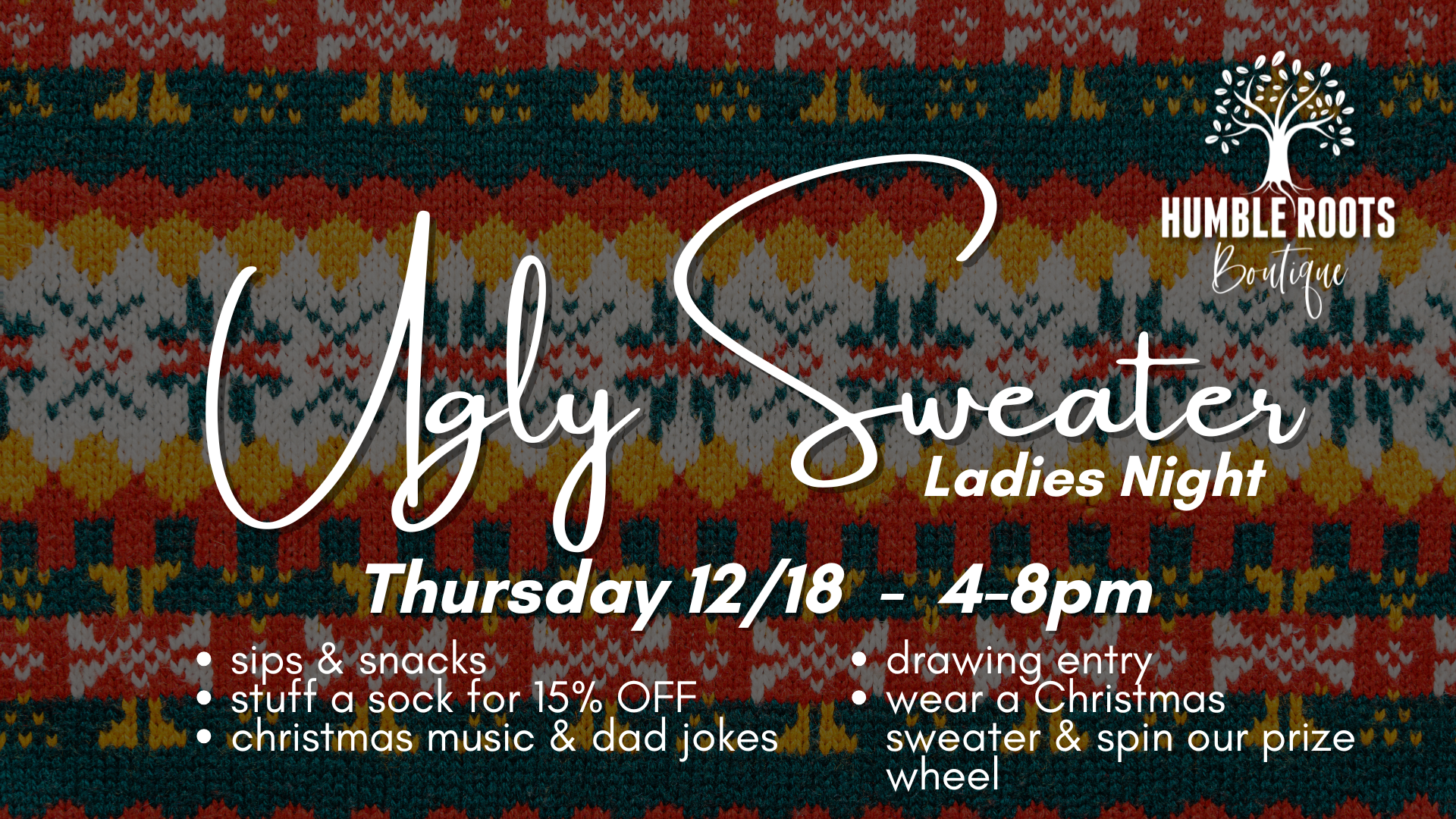 Ugly Sweater Ladies Night