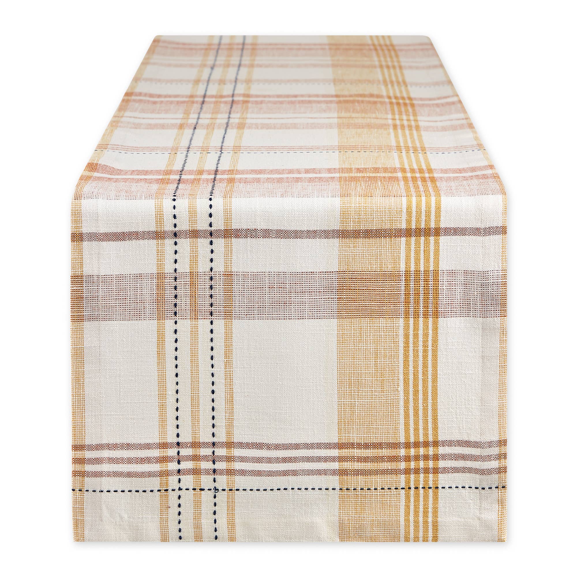 Design Imports Veranda Plaid Table Runner