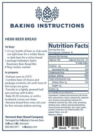 MJJ #8 (Melissa) Bread Mix Vermont Beer Bread Mix
