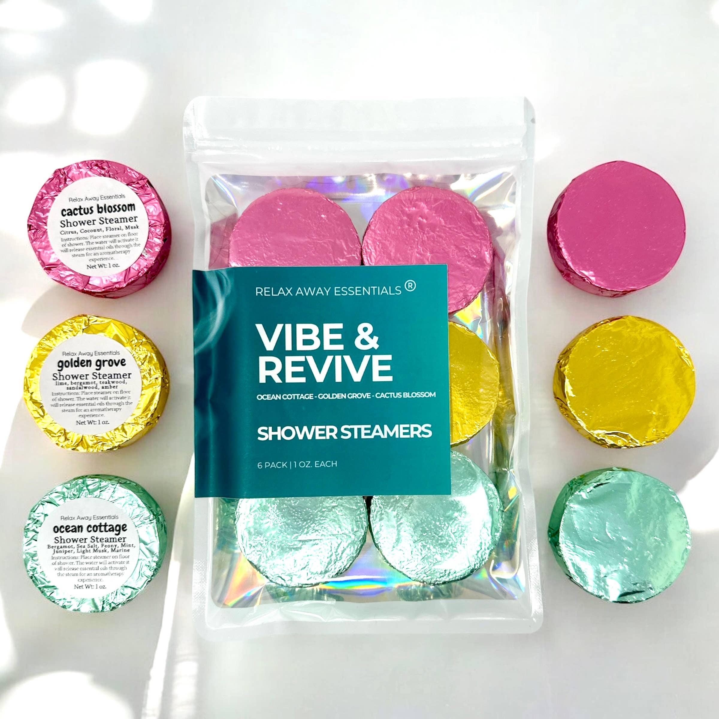 Vibe and Revive Shower Steamers