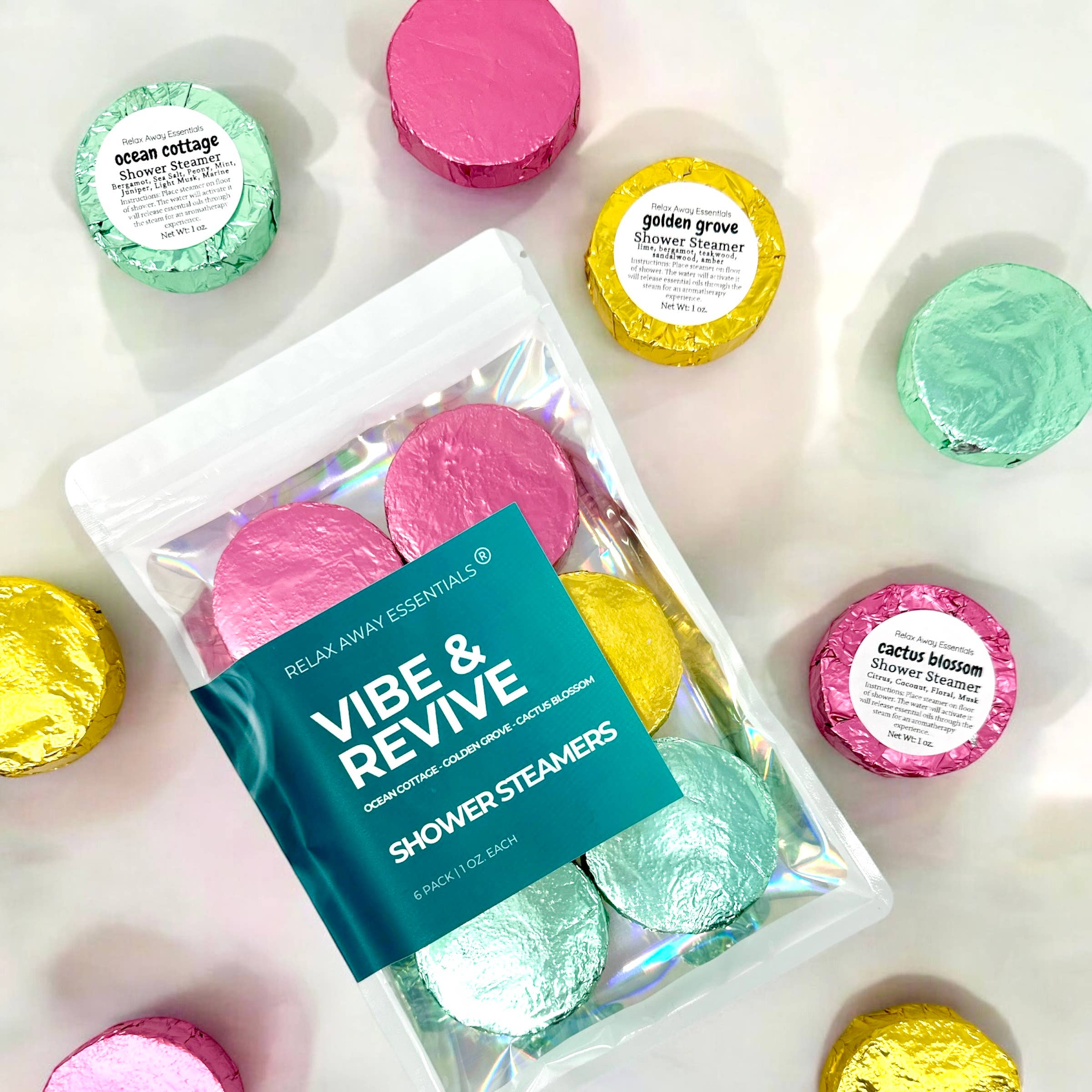 Vibe and Revive Shower Steamers