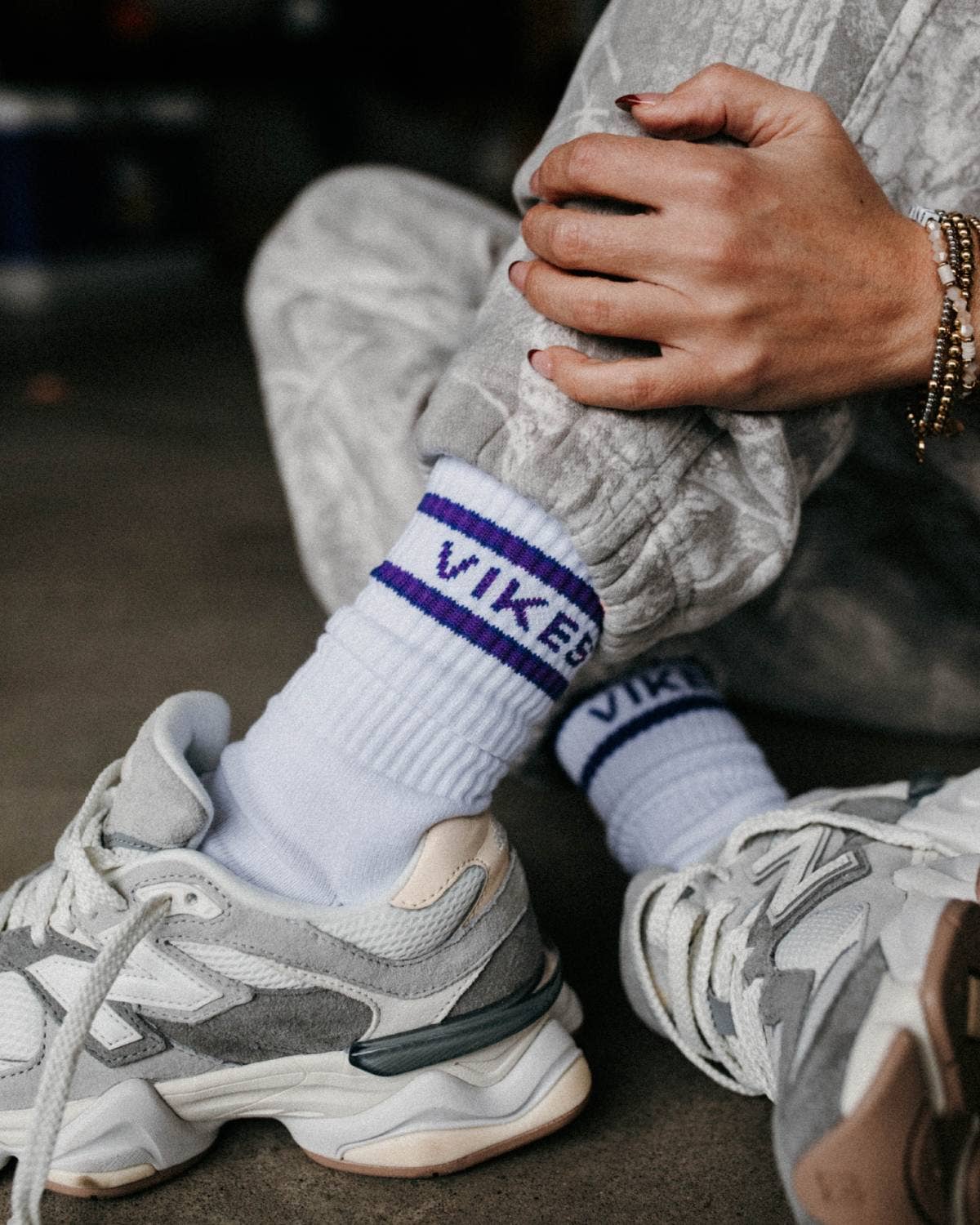 VIKES Minnesota Crew Socks