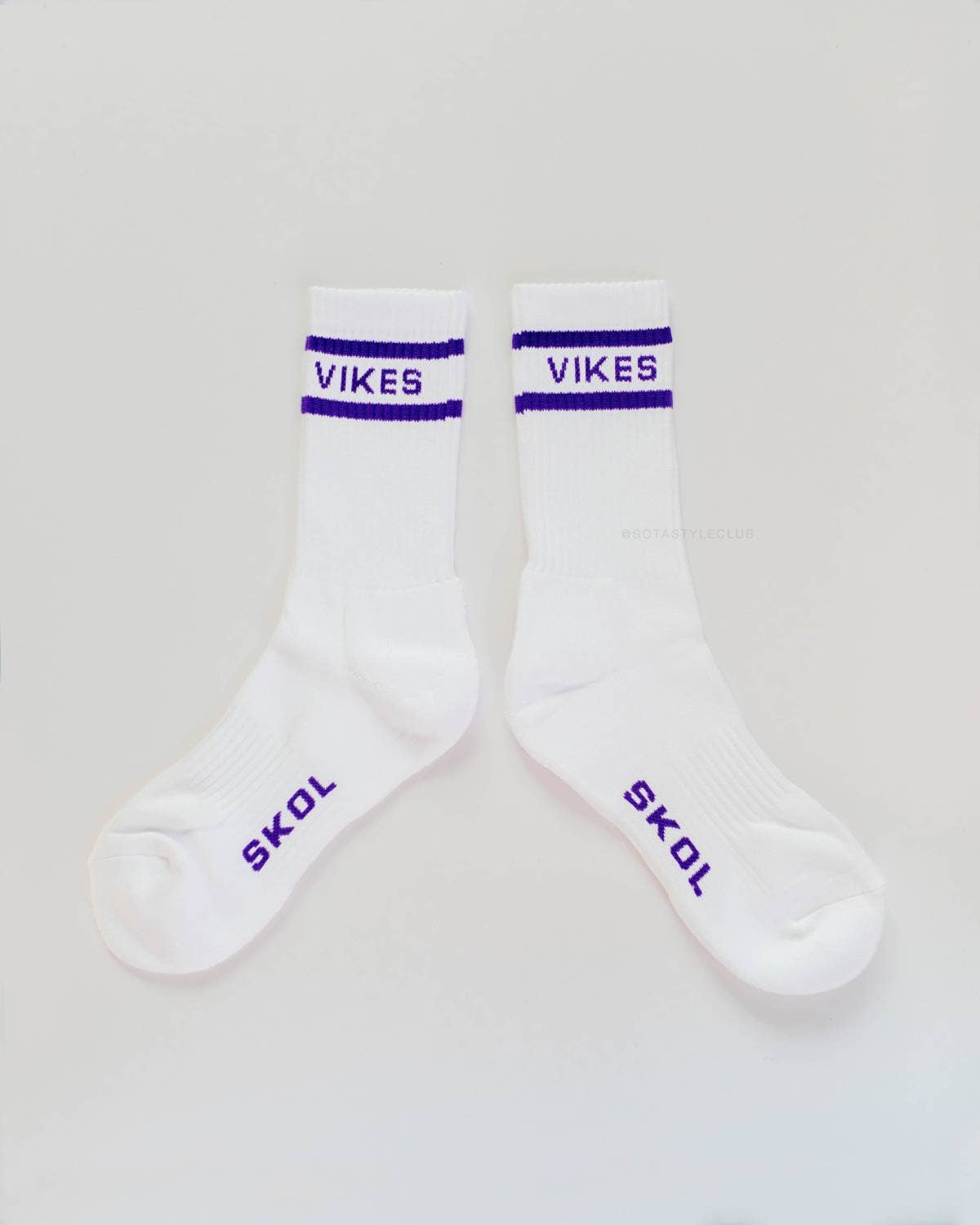 VIKES Minnesota Crew Socks