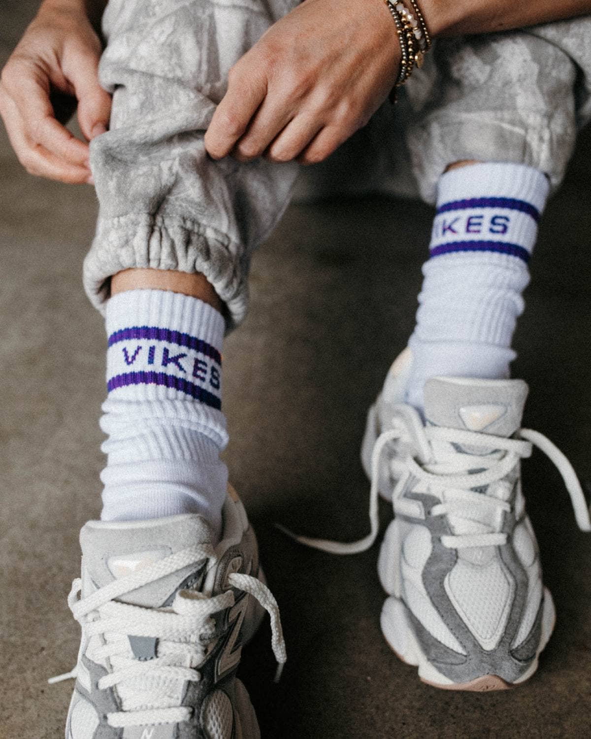 VIKES Minnesota Crew Socks