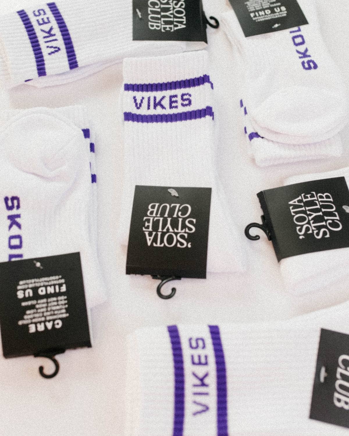 VIKES Minnesota Crew Socks