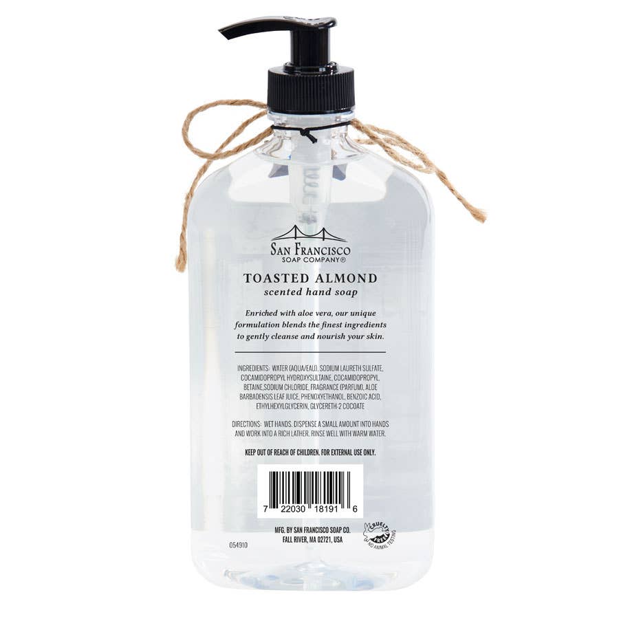 San Francisco Soap / Man Bar Soap Vintage Christmas Toasted Almond Hand Soap