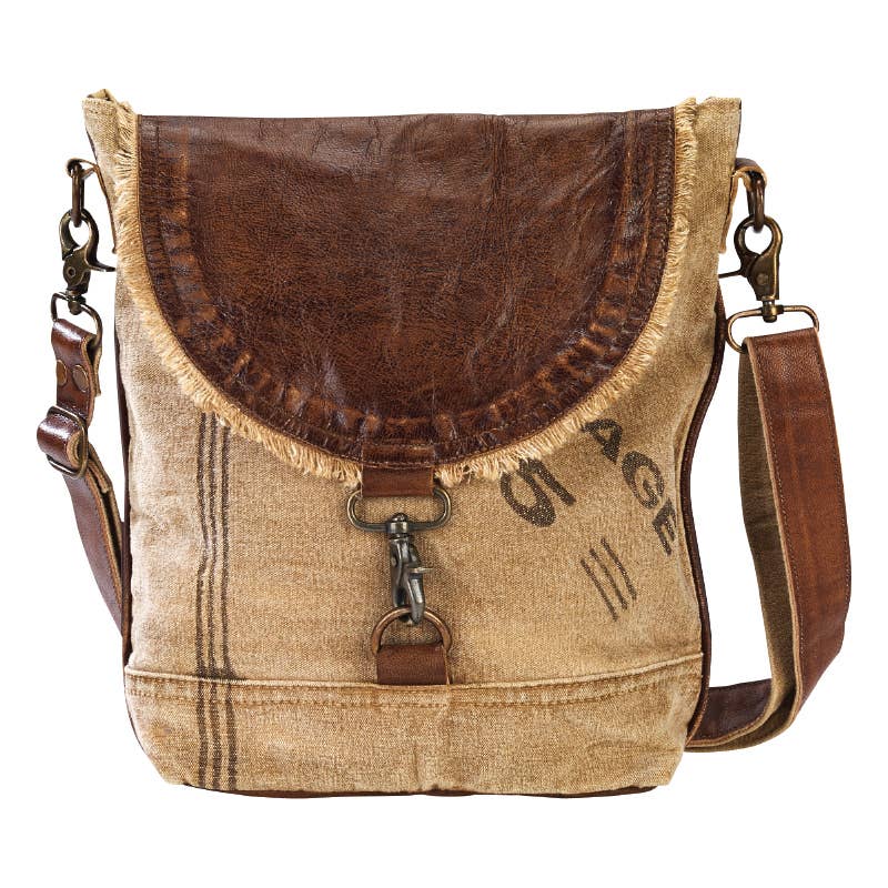 Vintage Leather Flap Shoulder Bag