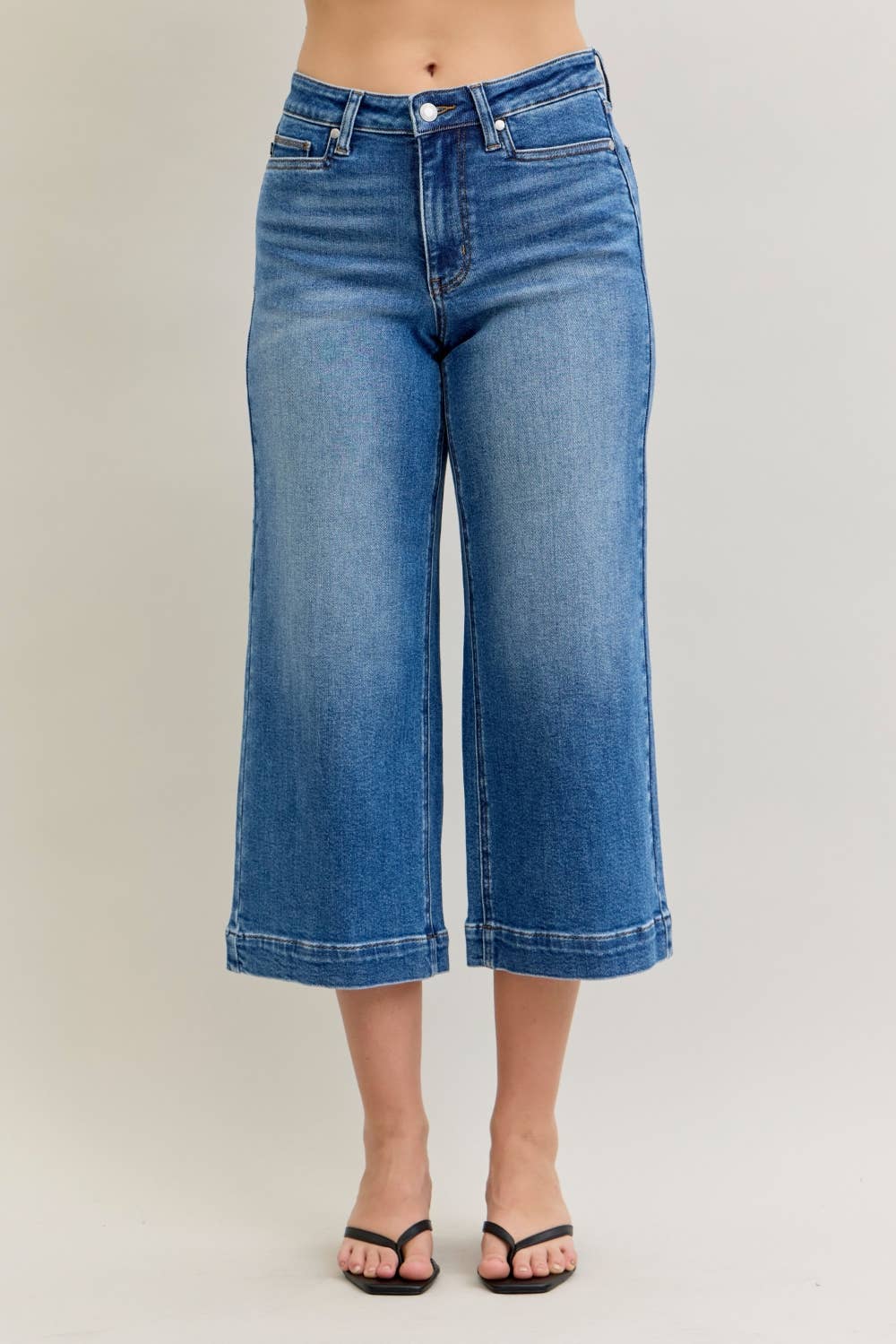 Judy Blue Jeans Jeans Vintage Mid-Rise Wide Crop Judy Blue Jean